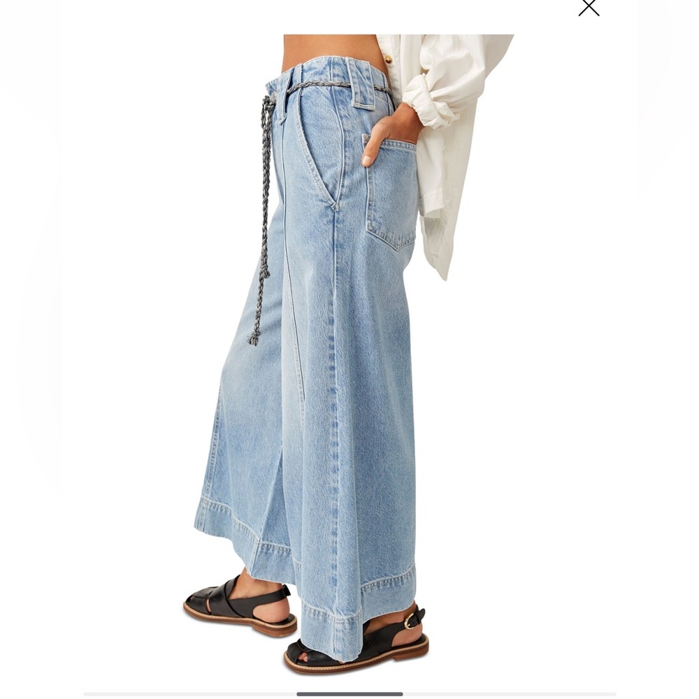 We The Free • Sheer Luck Cropped Wide-Leg